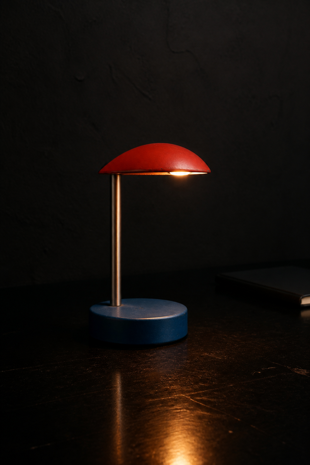 Synthetic hero photograph of the SECOND SHIFT concept lamp